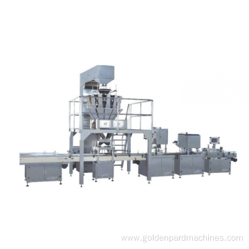 Sardine can seamer machine with automatic weighing